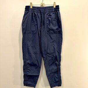 The North FaceHiking pants. Blue. Tie waist. Size L.